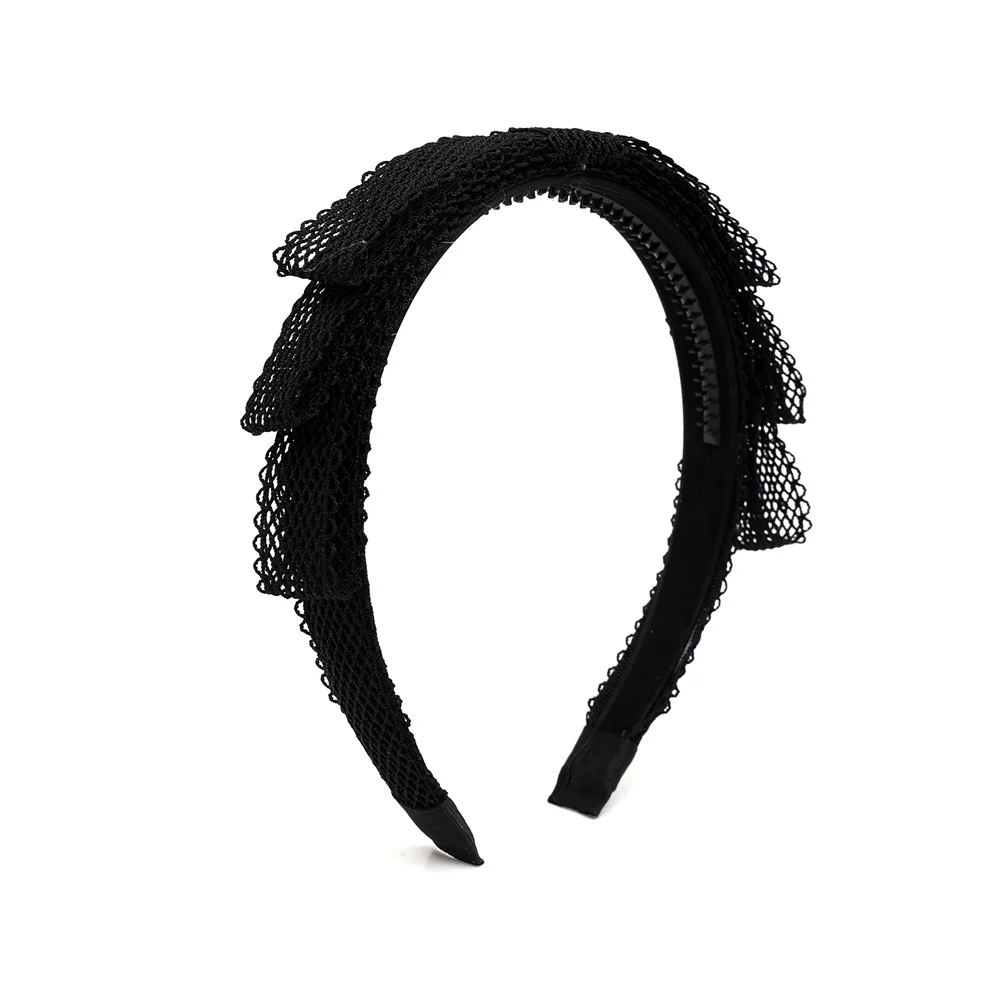 serre-tête-maillage-noir